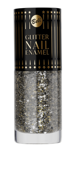 Glitter Nail Enamel 01 Silver&Gold